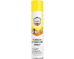 Home Defense - Vliegen en Muggenspray 400ml - Werkt snel en effectief - Insectenspray - Anti vliegenspray