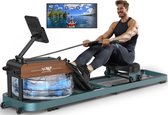 V2 Water Roeitrainer - Opklapbaar - Roeimachine met 10 weerstanden - Roeiapparaat voor thuis - Bluetooth - Verstelbaar - Water weerstand - 95% Voorgemonteerd