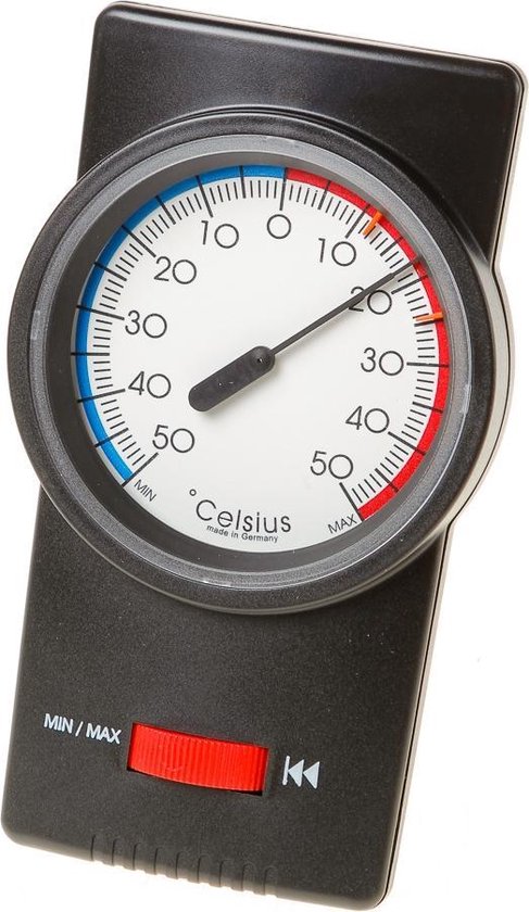 niezen Accommodatie Ernest Shackleton Thermometer Bi-met Mini-Maxi - Zwart | bol.com