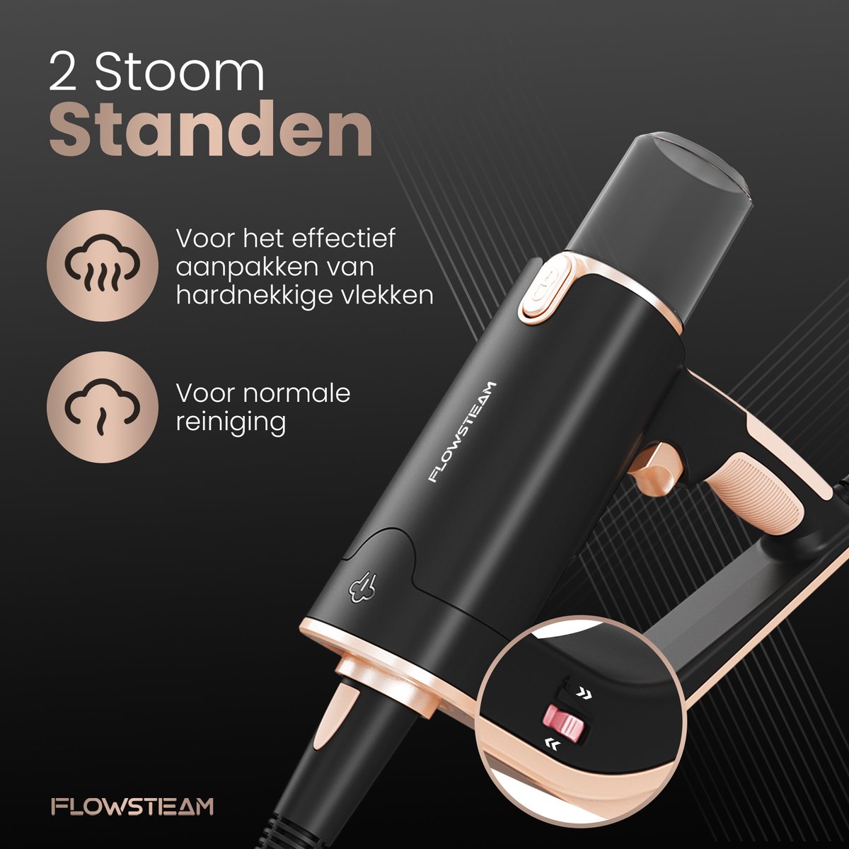 FLOWSTEAM® Luxe Stoomreiniger - 13 Opzetstukken - 120° Stoom – Tapijtreiniger – Vlekkenreiniger – Zetelreiniger - Handstoomreiniger – 5M Snoer - Inclusief 6 Microvezeldoekjes — cadeau in Cadeau-ideeën - foto 2
