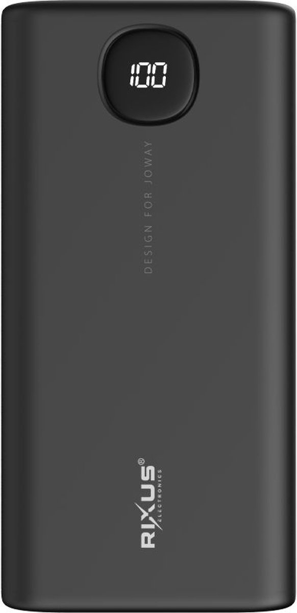 Rixus High Capacity Powerbank 40000mAh Zwart - USB-C & - Rixus - €59,95