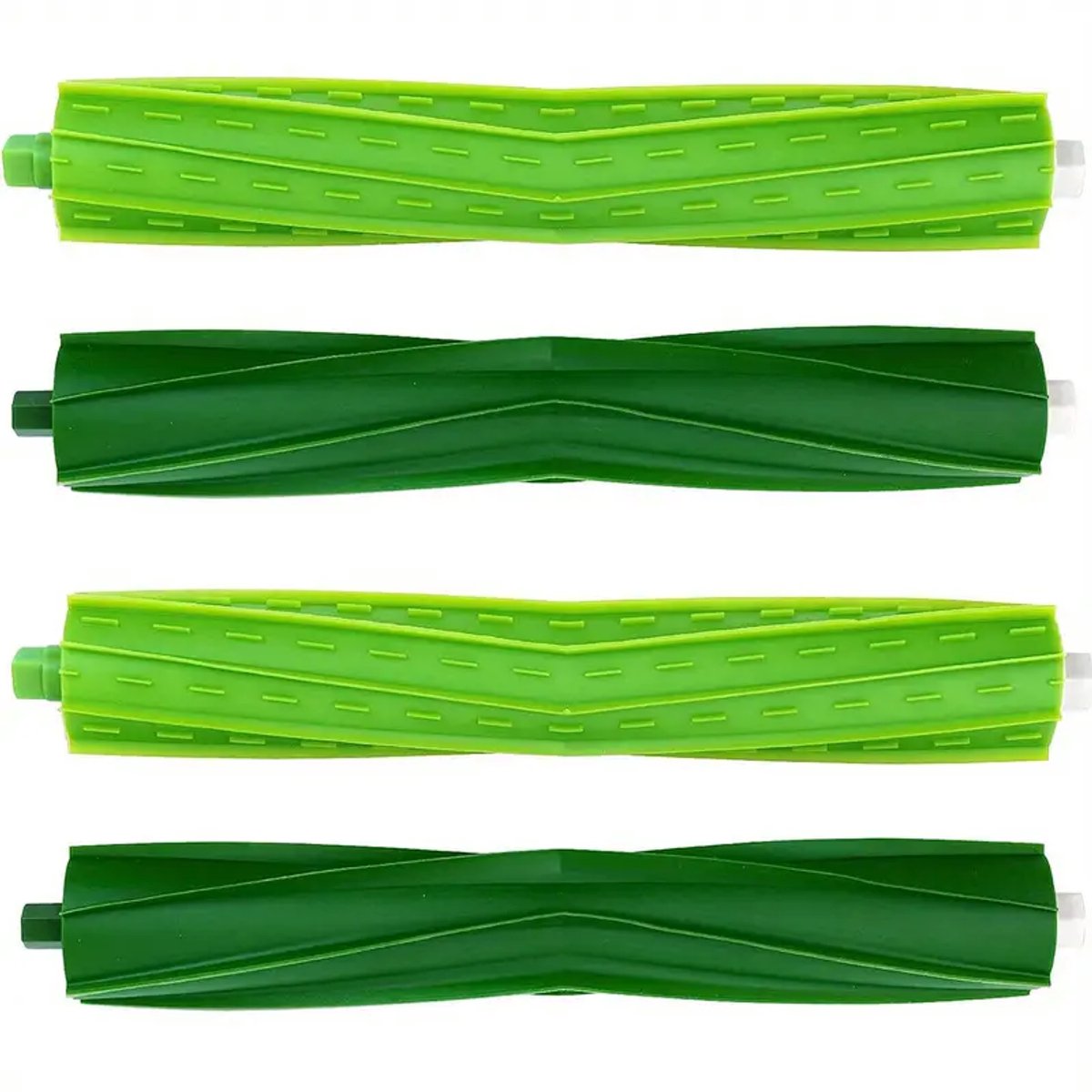 4 Stuks Rubberen Harenvrije Hoofdborstels Compatibel met iRobot Roomba I3 I3+ I4 I6 I6+ I7 I7+ I8 I8+ E5 E6 E7 J7 J7+ J8 J8+ – Vervangingsset voor Robotstofzuiger – Anti-klit Duurzaam Materiaal