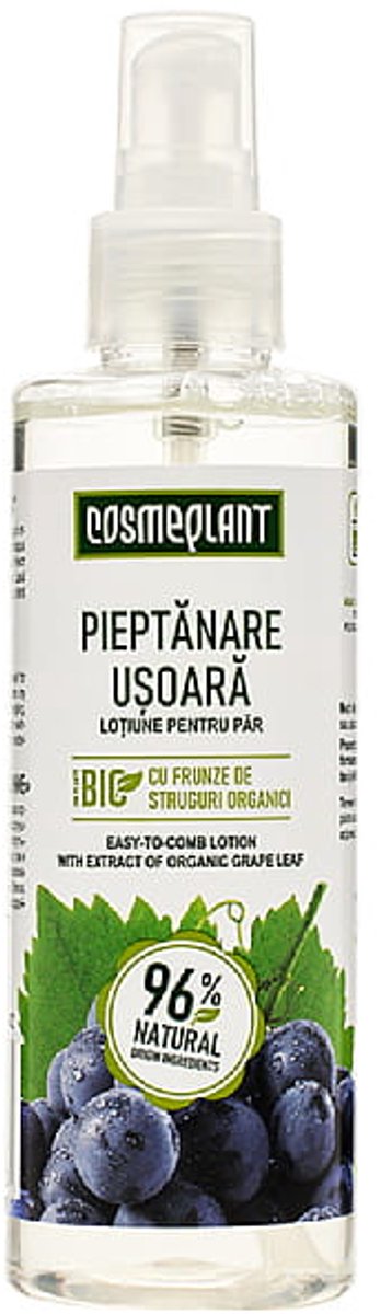 Natuurlijke anti-frizz - glad strijkend haar lotion met Druivenbladeren en castor olie makkelijke kamen - 200 ml