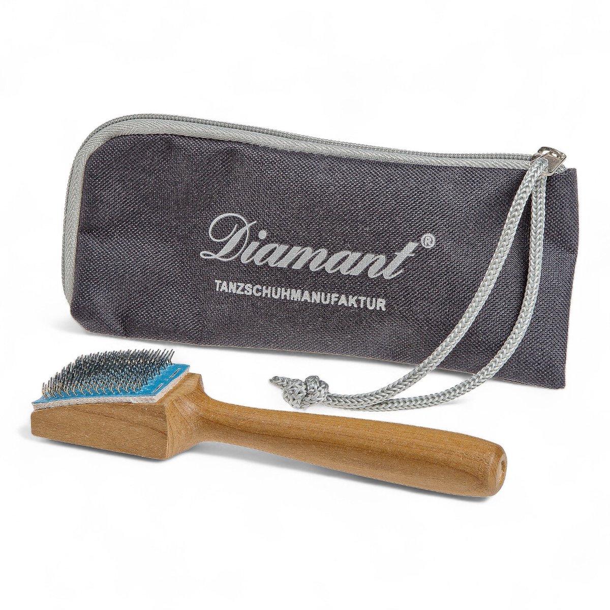 Diamant HW10910 Opruwborstel - Voor optimale grip op de dansvloer - Dansschoenen Borstel - Suède Zool Schoenborstel - Staalborstel voor dansschoenen - Onderhouden van suède zolen - Meer grip op de dansvloer
