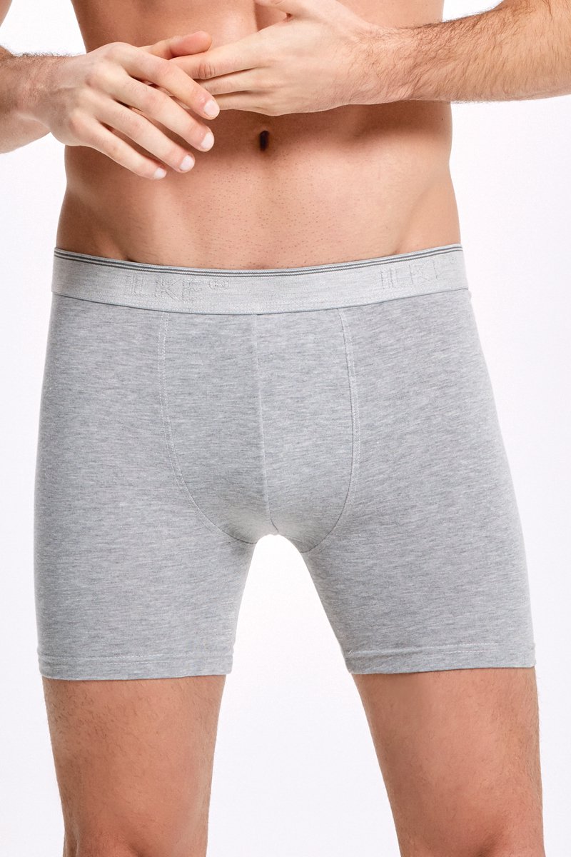 ilke® Heren Boxershorts 4 Pack – Sportief Design - Art 005 - Grijs - L