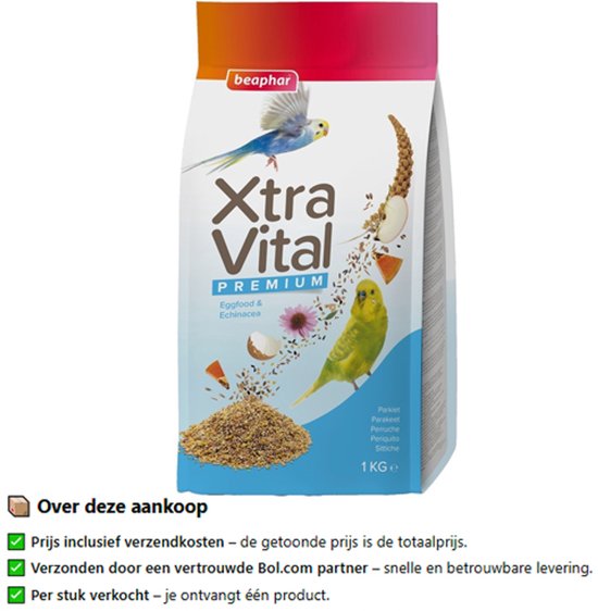 Beaphar Xtravital Parkiet - Vogelvoer - 500 g