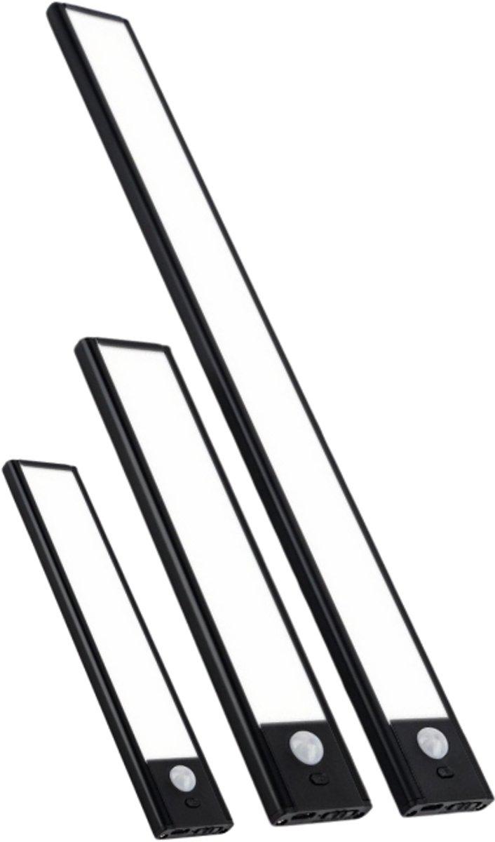 S4D® - Slimme LED Lamp - Bewegingssensor Lamp - Nachtlampje Kinderen - Dimbaar en Draadloos - Warm, Natuurlijk en Wit Licht - Multifunctioneel - 20 CM Aluminium Zwart