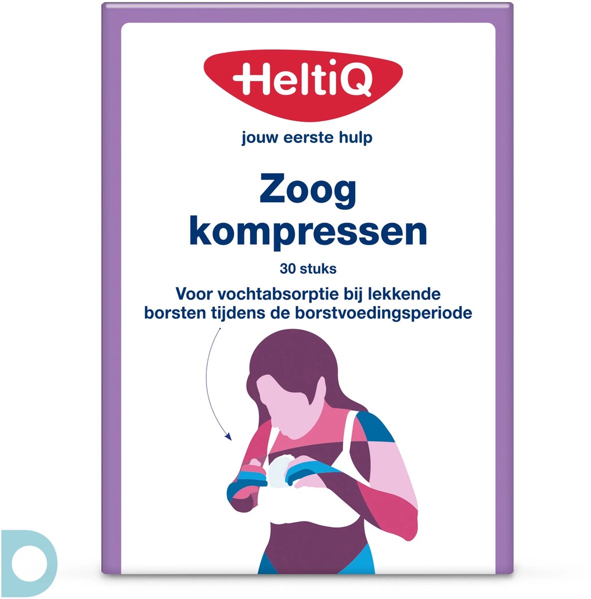 Heltiq zoogkompres voorgevormd 1301040 30st