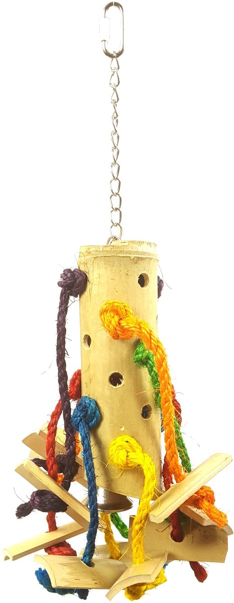 Happy Pet Vogelspeelgoed Puzzel Bamboe 48X24X24 CM