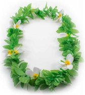 Hawaii Krans Groen Wit