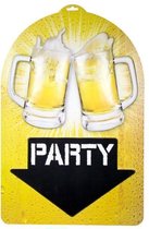Bierfeest Deurbord Party - 38x58cm