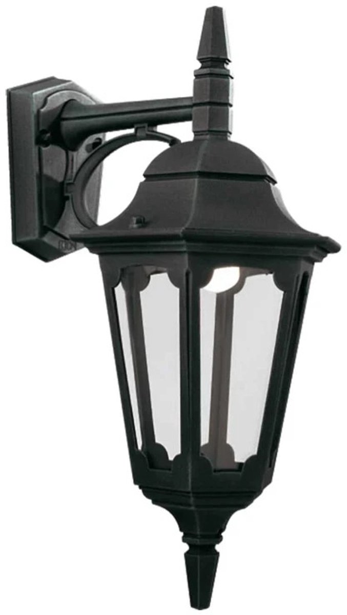 Elstead Lighting LED Wand Buitenlamp Parish | 1X E27 Max 60W | IP44 | Dimbaar | Black