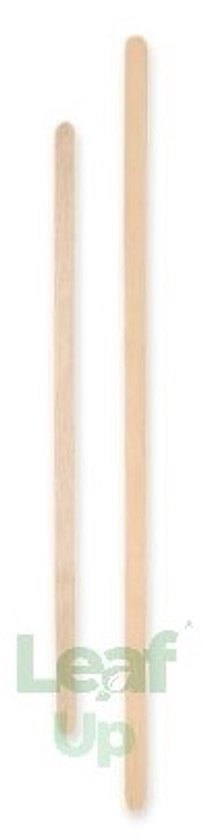 LeafUp® Houten Roerstaafjes lang – 100 stuks - 18 cm (B3)