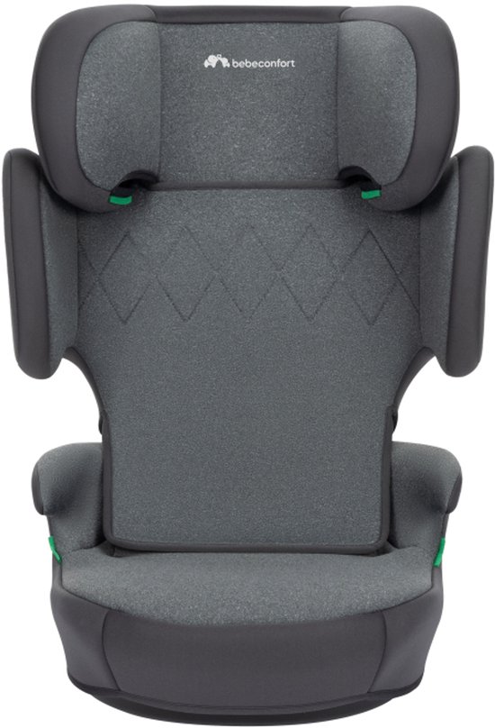 Bebeconfort RoadFix i-Size, kinderautostoel, 3,5-12 jaar (100-150 cm), ISOFIX-autostoel, inklapbare autostoel, lichtgewicht (4,4 kg), 14 hoofdsteunposities, gevoerde zitting, Black Mist