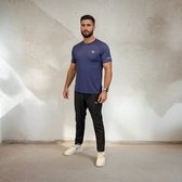 T-shirt de sport YV SPORT Prague - Coupe régulière - Tissu cationique - Propriétés antibactériennes - Confortable et doux - Sèche rapidement - Résistant et durable - T-shirt de Fitness et de sport - Vêtements de sport pour homme - Blauw - Taille XS