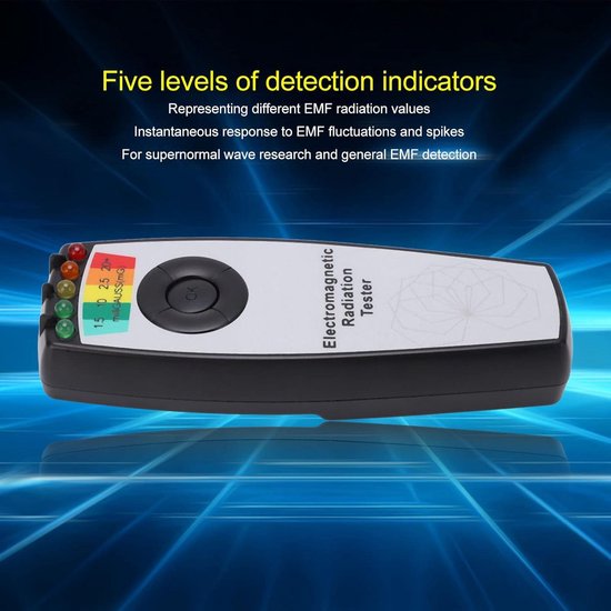 Paranormale Ghost Equipment Tester, Industriële Snelle Respons Draagbare ABS Magnetische Velddetector voor Algemene Detectie Paranormale Ghost Equipment Tester, Industriële Snelle Respons Draagbare ABS Magnetische Velddetector voor Algemene Detectie