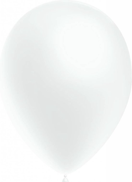 Witte Ballonnen Metallic - 10 stuks