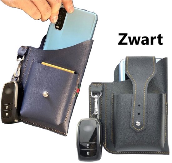 Matador Echt lederen universele tas voor smartphone met holster, met