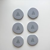 Sous-verres Nagosho - Diatomite japonaise - Set de Sous-verres - Absorption naturelle - Design - Sous-verres pour Sous-verres - Résistant à la chaleur