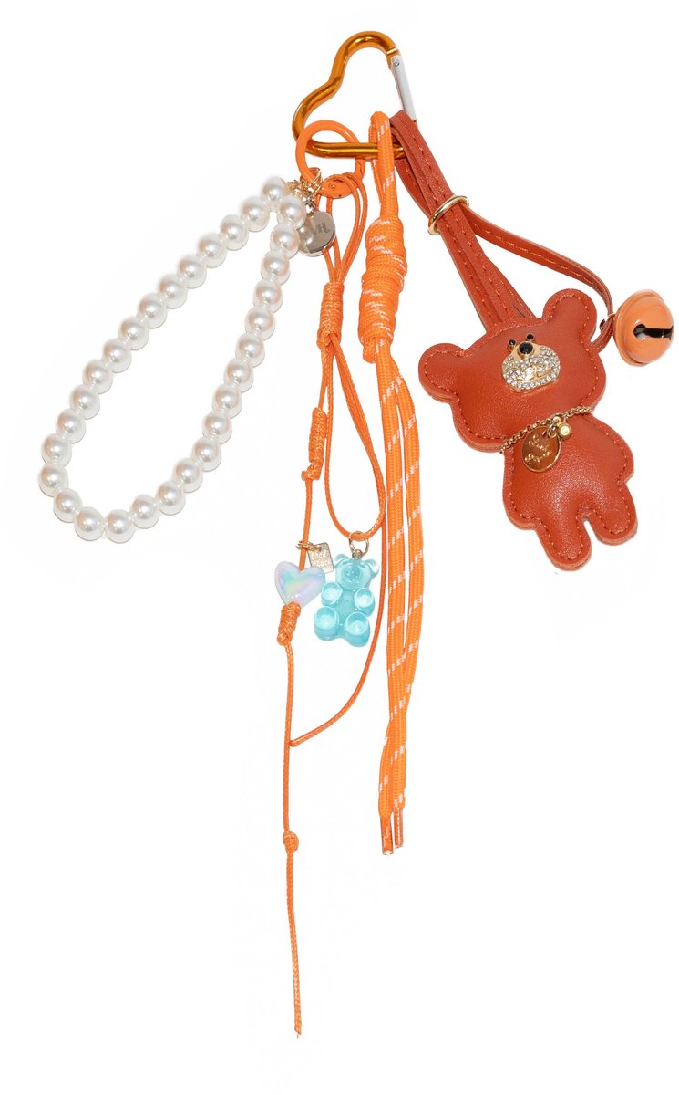 xoxo Wildhearts Bag Charm - Teddy Twist - Brown - Hangertje voor handtas - Accessoire voor dames tas - Hanger met teddybear - Beertje - Sleutelhanger - Bruin