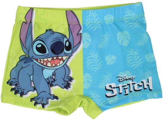Disney Stitch Zwemboxer Blauw/Groen Maat 98/104 bol