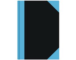 A4 Schrift - Lijn - Harde kaft - Blauw Zwart - 1 Stuk