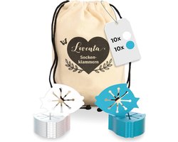 Sokkenklemmen voor wasmachine en droger - 20 stuks, perfecte grip voor alle sokkenmaten