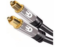 Drivv. Premium Toslink Optische Kabel - Optische Audiokabel - Optical Audio Kabel - Soundbar - Male to Male - Grijs - 1 meter