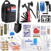 YONO Noodpakket XL - Survival Kit Outdoor - Overlevingspakket Rampenrugzak - 32 in 1 set - Zwart
