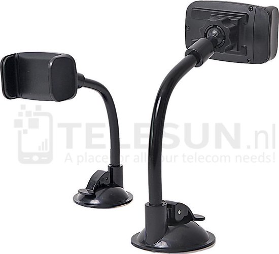 Universal Car Holder - Universele Telefoonhouder - Voor In De Auto - Bevestigen Aan Ventilatierooster Of Op Voorruit - - Mobielhouder - Autohouder - Ventilatie rooster - Samsung - iPhone - Nokia - Huawei - Sony - LG - HTC