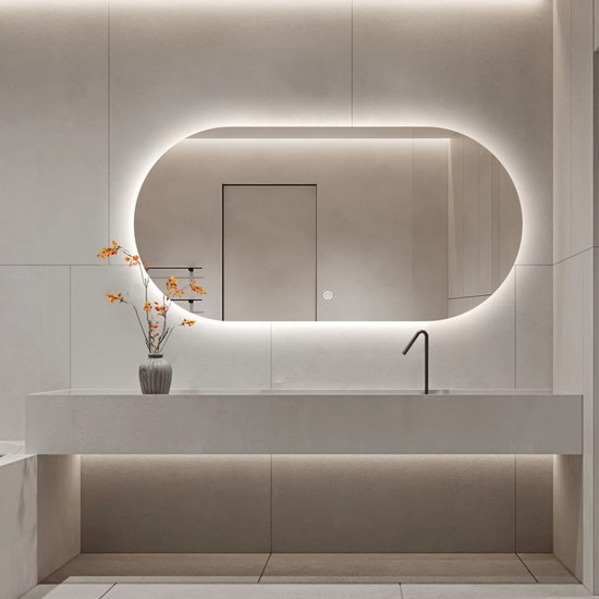 Badkamer Spiegel Met Verlichting Anti Condens