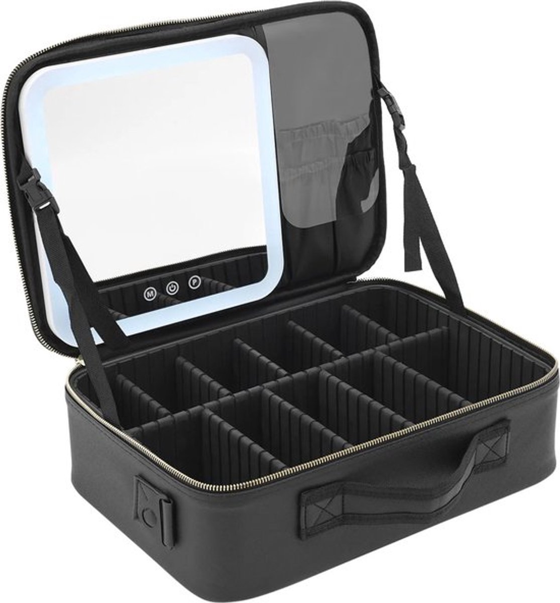 Gran Vida® - Make-Up Koffer met Spiegel & LED Verlichting - Draagbaar en Veelzijdig - Professioneel Ontwerp