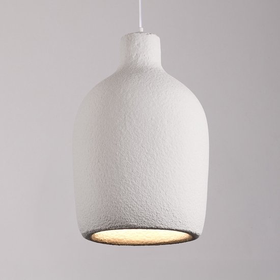 LumenXL - Suspension Wabi Sabi Hikari - Effet pierre Ø31 cm - Wit - E27