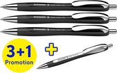 Schneider balpen - Slider Rave Trend - penpunt XB - assorti doos 3 + 1 gratis - S-132584