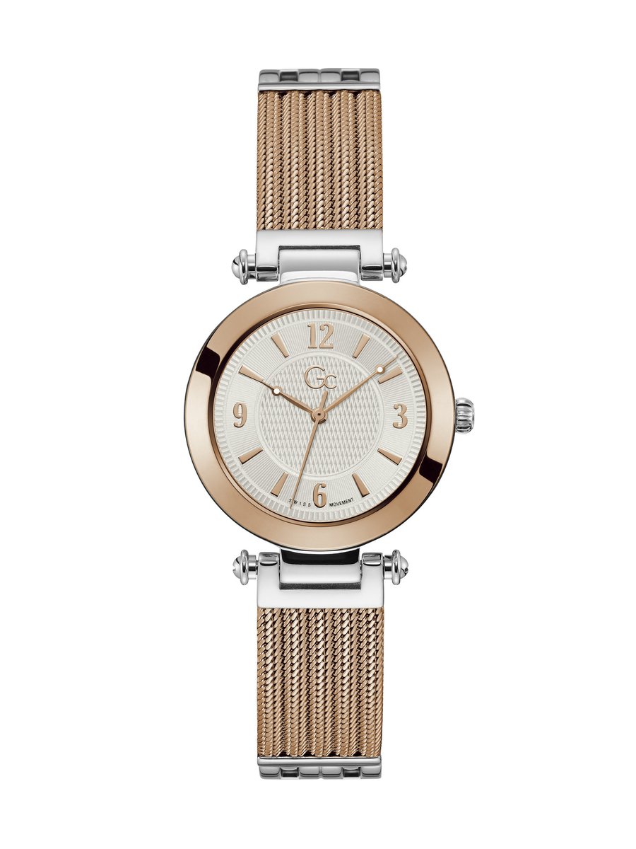 Gc Gc Primechic Quartz Analog Zilver Toon Rose Goud Toon Case: 100% Stainless Steel | Armband: 100% Stainless Steel 32 Y59001L1MF