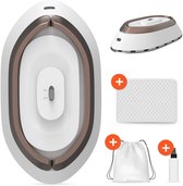 Bol.com Reisstrijkijzer - Mini stoomstrijkijzer - compact & draagbaar - Droog- & stoomfunctie - Kledingstomer - Handstomer - Travel aanbieding