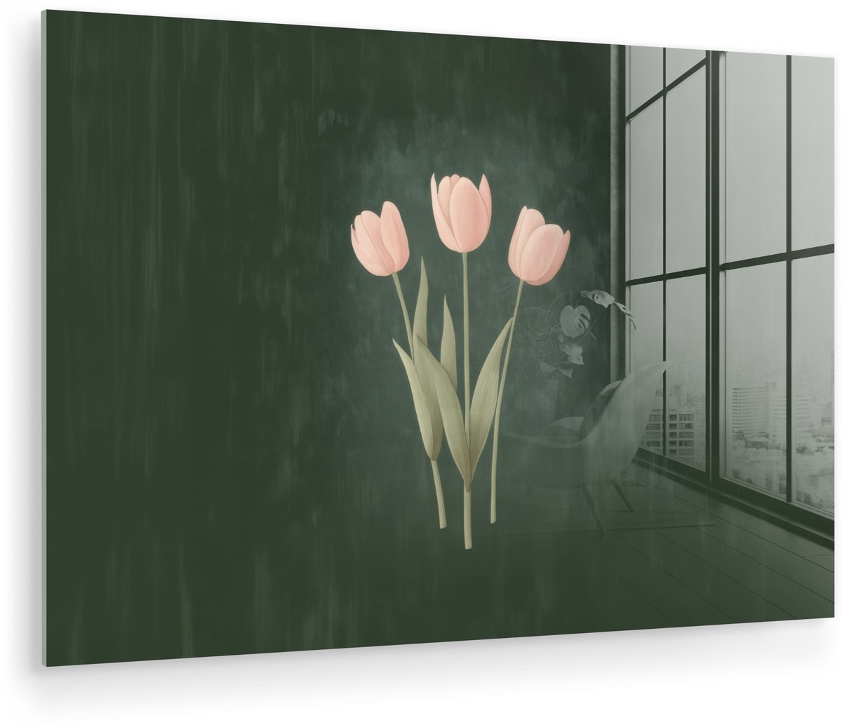 Tulpen - Liefde - Donkergroen