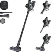 Vapore Steelstofzuiger Draadloos - 47 Minuten Accuduur - 350W - Snoerloze Stofzuiger - Zonder Zak - Op Accu - Vacuum Cleaner - Kruimeldief - Draadloze Steelstofzuiger - Zwart
