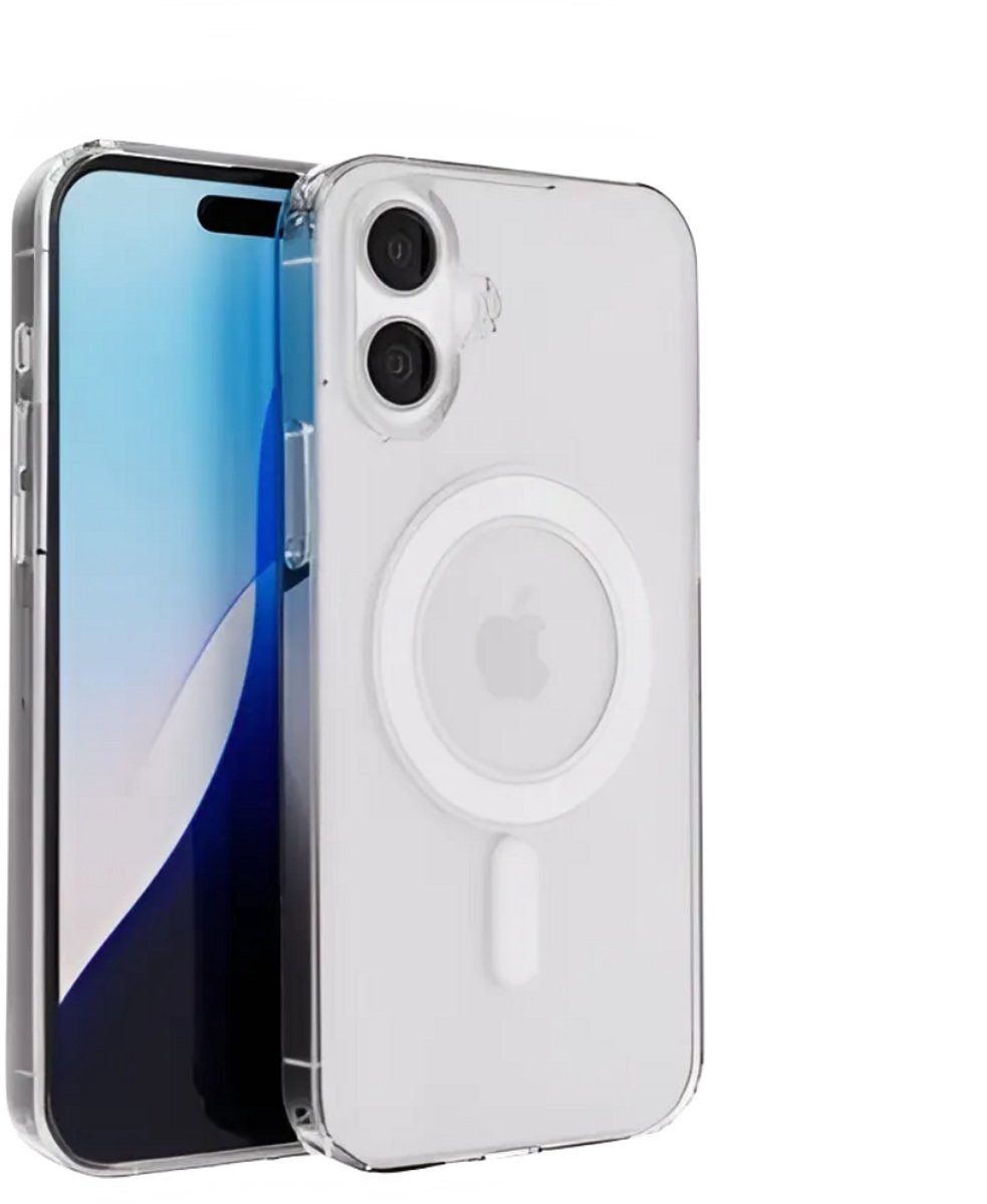 Mobile5 - Apple iPhone 16 - Hoesje - transparant - Geschikt voor Magsafe