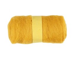 Creativ Company Gekaarde Wol 100gr Geel