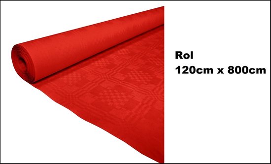 Lot de 3 nappes en rouleau rouge/jaune/bleu 120 cm x 800 cm papier - 24 mètres au total - Dîner de fête, festival gastronomique, party à thème, Italie