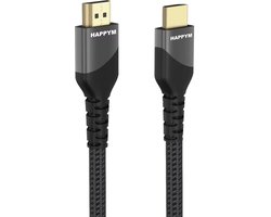HDMI Kabel 5M – HDMI 2.1 – 8K 60Hz – 4K 120Hz – 48Gbps – TV Monitor Projector – Nylon Gevlochten