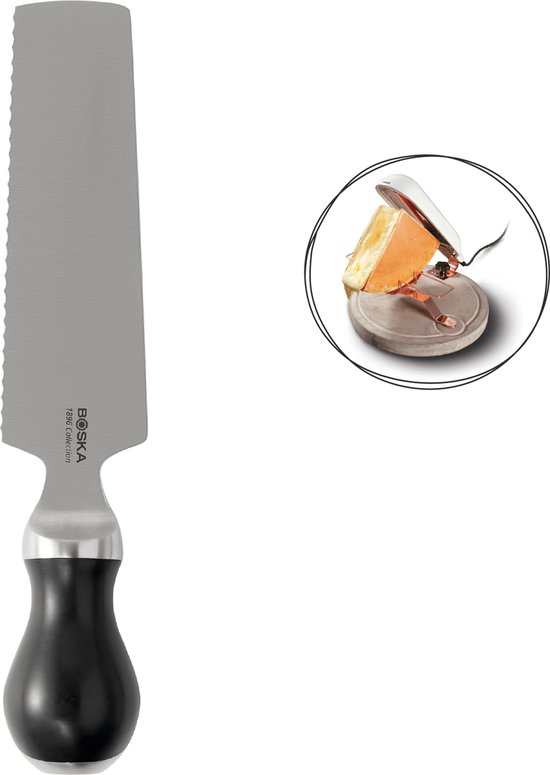 Couteau à raclette BOSKA Pro (150 mm) - Avec côté plat et dentelé - Pour raclette
