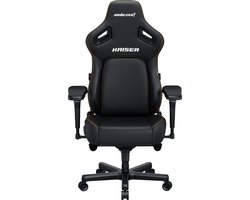 Andaseat Kaiser 4 Premium Black - extra groot - gaming chair - gamestoel - ergonomische bureaustoel - nek en rug steun - verstelbaar comfort - kras en vlek bestendig - extra sterk stalen frame constructie - hoogwaardige schuimvulling - zwart