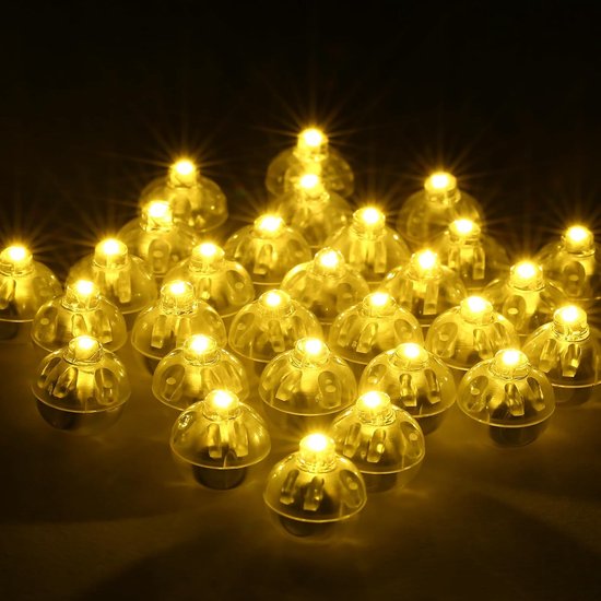 100 stuks ballonverlichting, mini LED-ballampen ronde ballon decoratief licht geschikt voor thuis bruiloft decoratie(wit