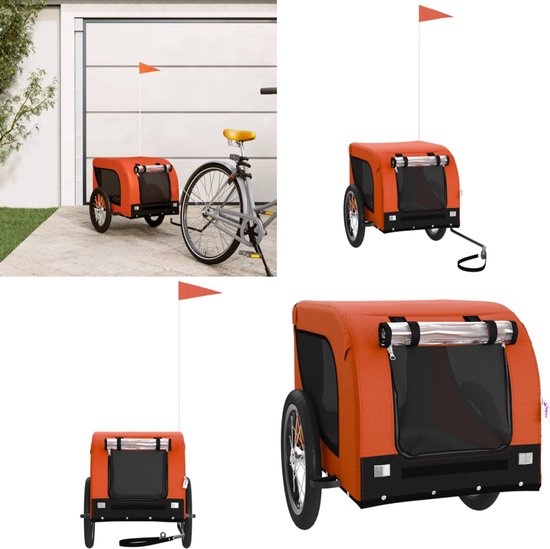 Vidaxl -fietstrailer -geel -125 X 64 X 66 Cm -ijzer Vidaxl -fietstrailer -geel -125 X 64 X 66 Cm -ijzer
