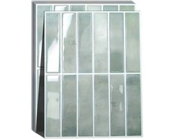 Firal® Set van 10 zelfklevende 3D tegels - Tegelstickers - Plaktegels - Keuken - Badkamer - 29 *22.9 cm - Licht Groen