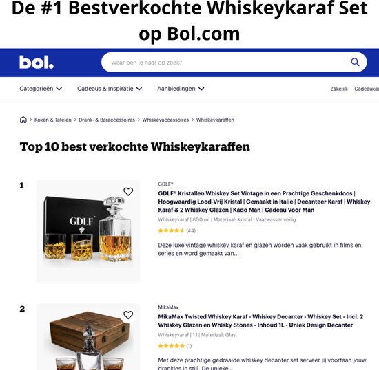 Kristallen Royal Doulton Karaffen kopen? ✔️ Vergelijk & bespaar