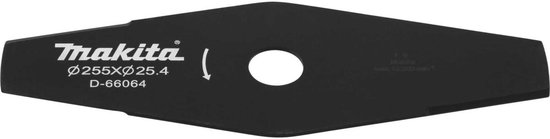 Makita 2-tands grassnijmes staal twee tanden voor zeisen en bosmaaiers 255 x 25.4 mm ( D-66064 ) van Makita — afbeelding 2