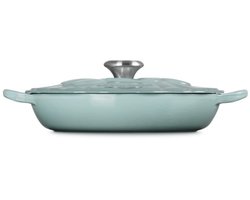 Le Creuset gietijzeren campagnard bloesem 26 cm / 2.2 liter - sea salt